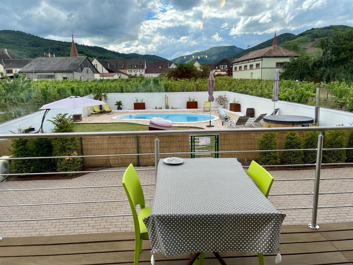 Alsacebnb - Gite 12 Personnes Dans Le Vignoble - Piscine Privee & Spa Ammerschwihr Exterior photo