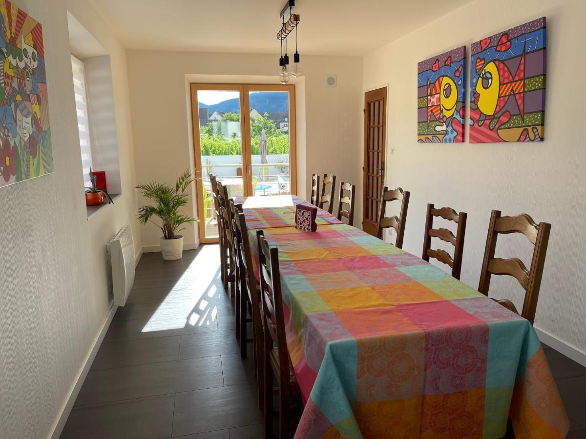Alsacebnb - Gite 12 Personnes Dans Le Vignoble - Piscine Privee & Spa Ammerschwihr Exterior photo