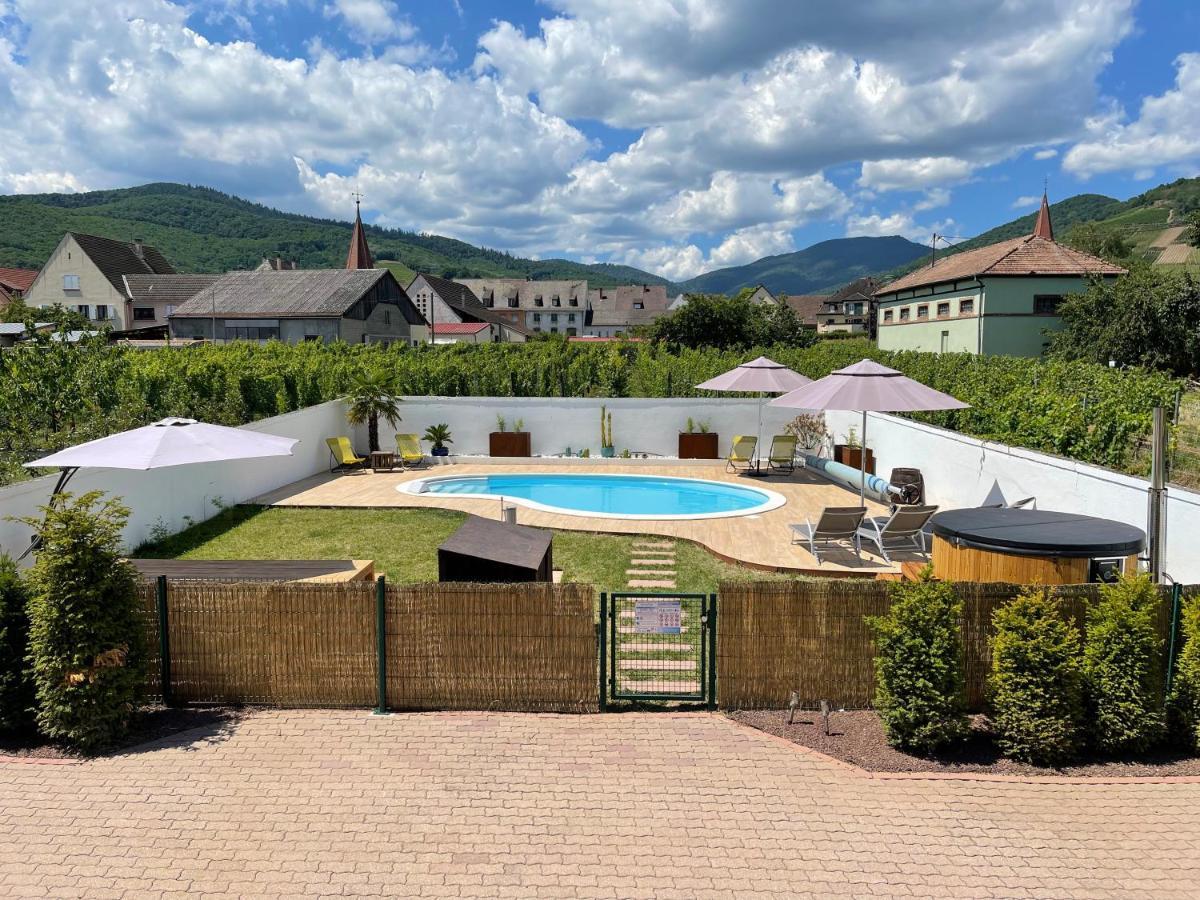 Alsacebnb - Gite 12 Personnes Dans Le Vignoble - Piscine Privee & Spa Ammerschwihr Exterior photo